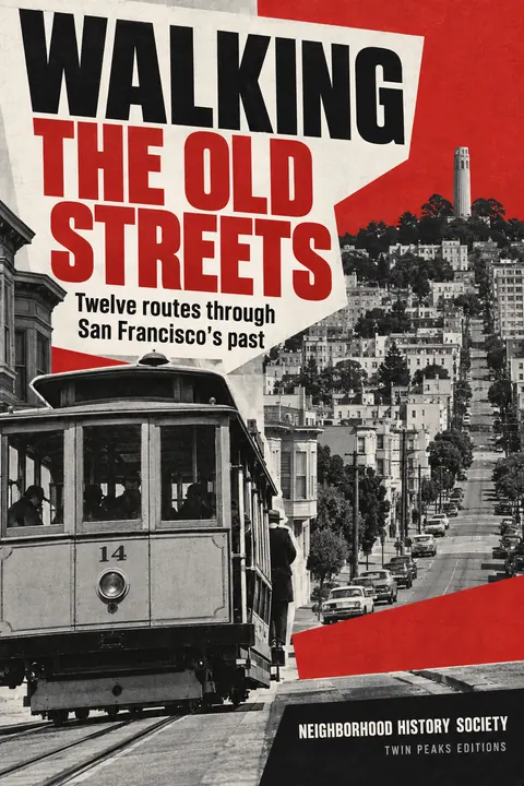 Neue Sachlichkeit / New Objectivity style book cover for a fictional nonfiction: Walking the Old Streets
