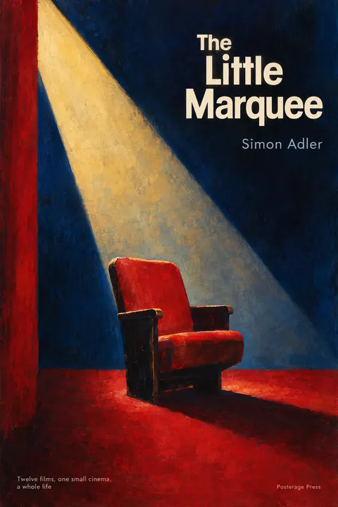 Polish Poster School style book cover for a fictional fiction: The Little Marquee